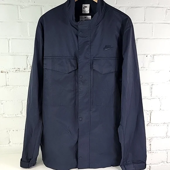 Nike Sportswear M65 Jacket Cotton Blend Black Mens XL - Picture 2 of 9